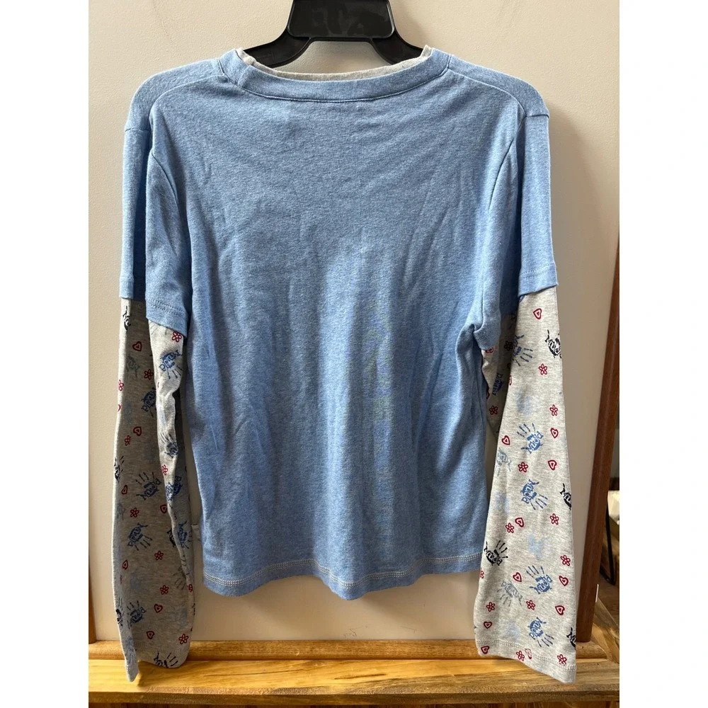 Mudd Pajama Set Girls XL Blue Polka Dot NWT Y2K Graphic 2pc Sleepwear